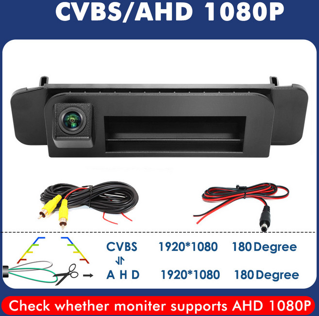 자동차 트렁크 핸들 후방 뷰 리버스 HD 카메라 메르세데스 호환 벤츠 호환 CLA 클래스 C117 AMG 2013 ~, [01] 1080P, 1개