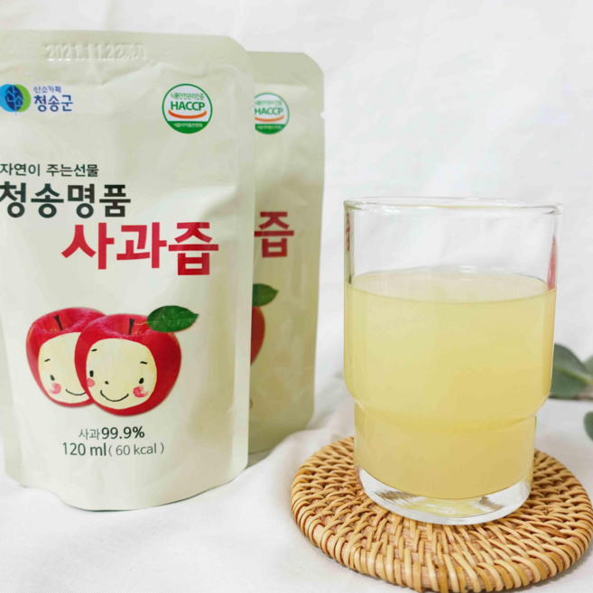 청송 사과 100% 명품 사과즙