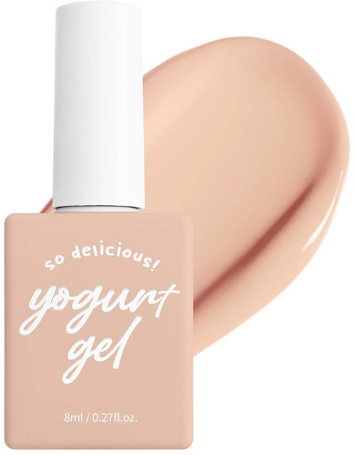 요거트젤 컬러젤네일 그로서리 젤폴리쉬 매니큐어, 07번 핑크 베이지, 8ml, 1개