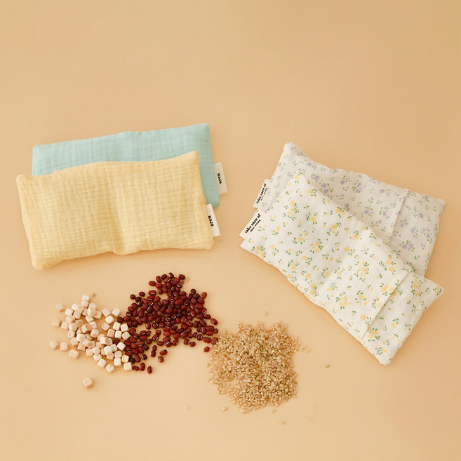 oren 곡물 편백 찜질 팩 무농약 팥 유기농 현미 부모님 선물 어버이날 오랜, 현미/편백, 민트, 유기동물, 1개