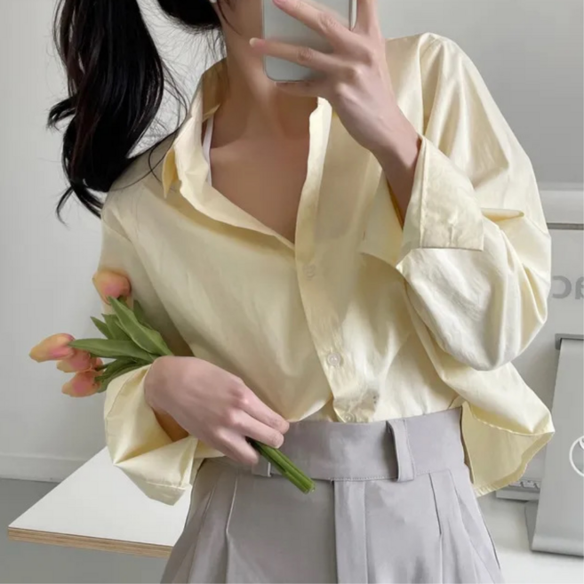 우니크 여성 블라우스 구김없는 링클프리 여성셔츠