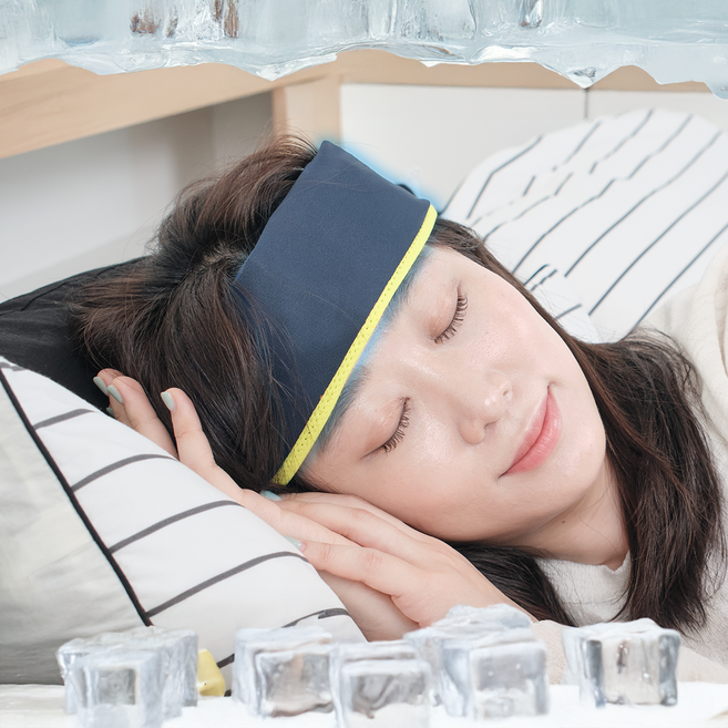 [국내제작] 쎈버 아이스 헤어벤드, 1개, 주황색