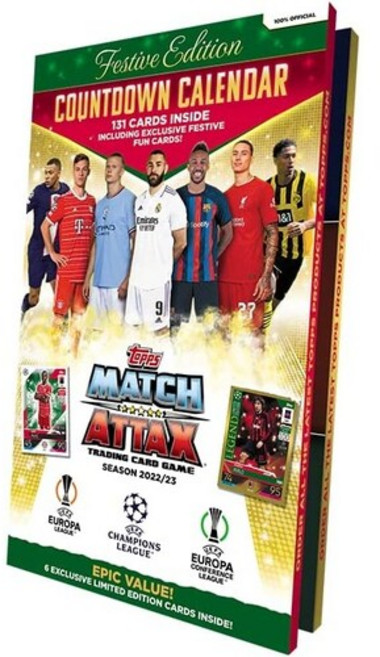 Topps Match Attax 축구 카드 게임 크리스마스 어드벤트 캘린더 2022