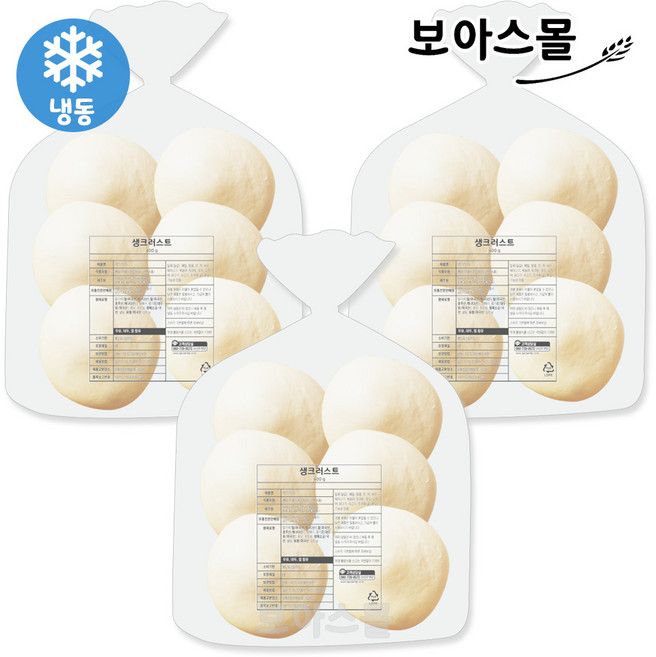 삼립 피자도우 냉동 생지 업소용 화덕 피자파이 400g 18개