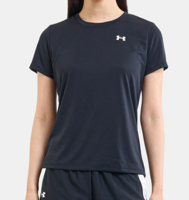 언더아머 여성 티셔츠 기능성 스포츠 숏슬리브 편안한 데일리 반팔티셔츠 헬스복 운동 져지 상의 검정
