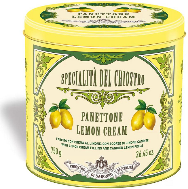 영국 치오스트로 디 사론노 Chiostro Di Saronno Lemon Cream Panettone 레몬크림 파네토네, 2개, 1kg