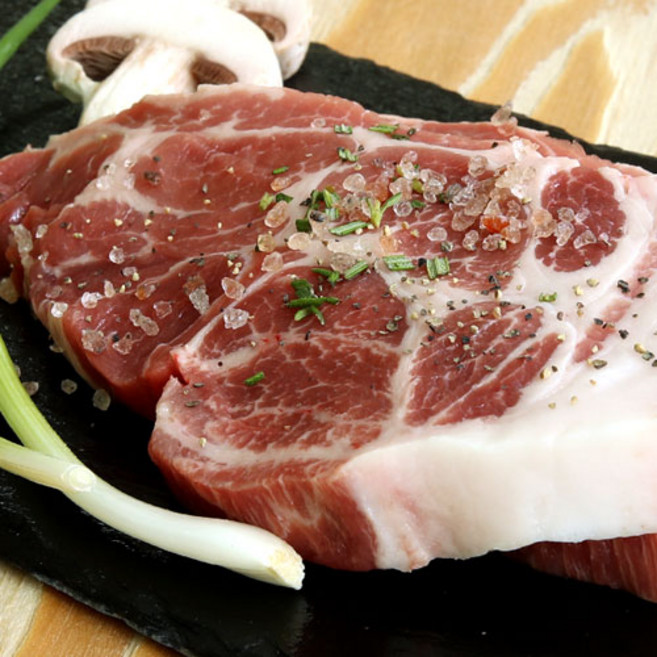 지리산바래봉흑돈 흑돈 목살, 1개, 500g