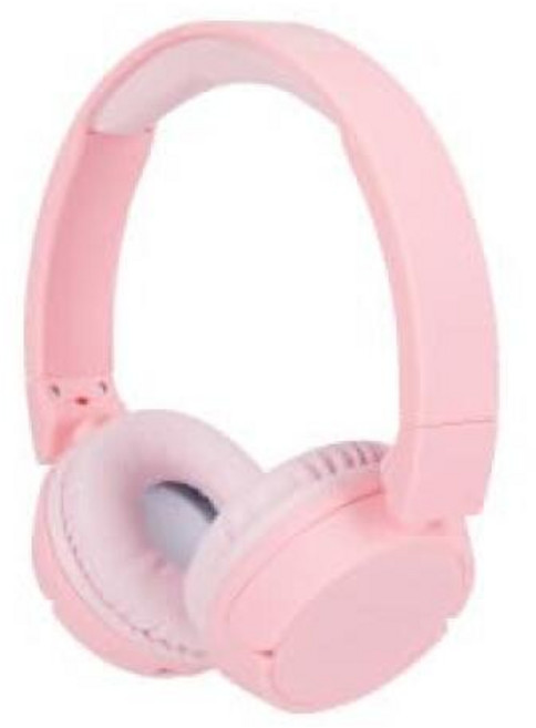 Altec Lansing Kid Safe 2-in-1 블루투스 및 유선 헤드폰 노이즈 캔슬링 볼륨 컨트롤 무선 접이식 디자인 (핑크), 핑크