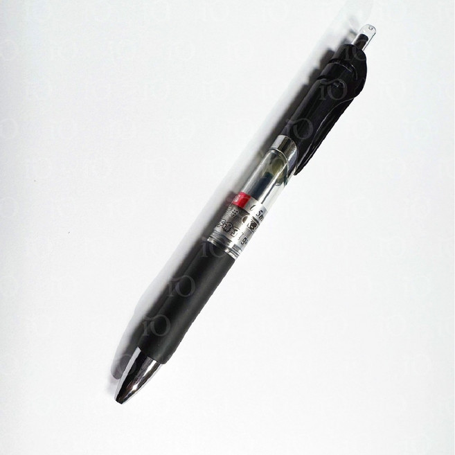按壓式中性筆 0.5mm, 黑色, 5個