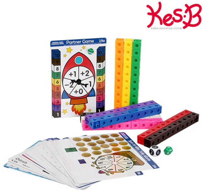 [캐스B] 데콤포 튼튼 창의놀이 링 킹 큐브(2411), 1개