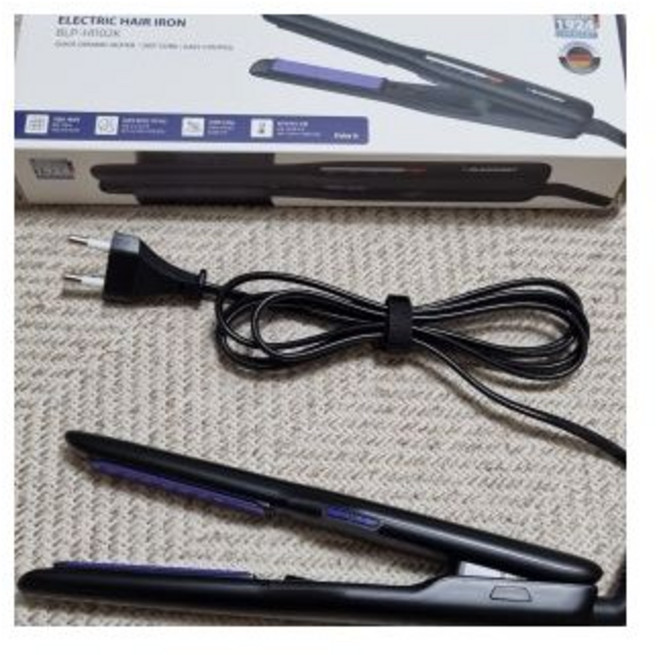 블라우풍트 고데기 앞머리 슬림 미니고데기 뿌리볼륨 매직기 휴대용, 블랙