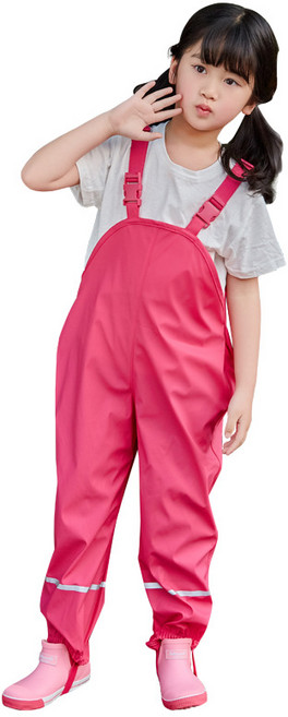 네스트 갯벌체험옷 미술전신가운 아동용 해루질복장, 진핑크