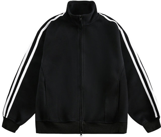 루크 스트릿 오버핏 트랙라인 집업 자켓