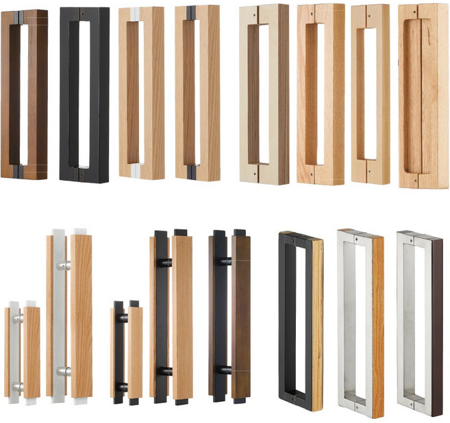 강화도어 가마찌 중문 철문 유리문 원목 나무 손잡이 200 300 600, [선택.05] GO41 백색 200