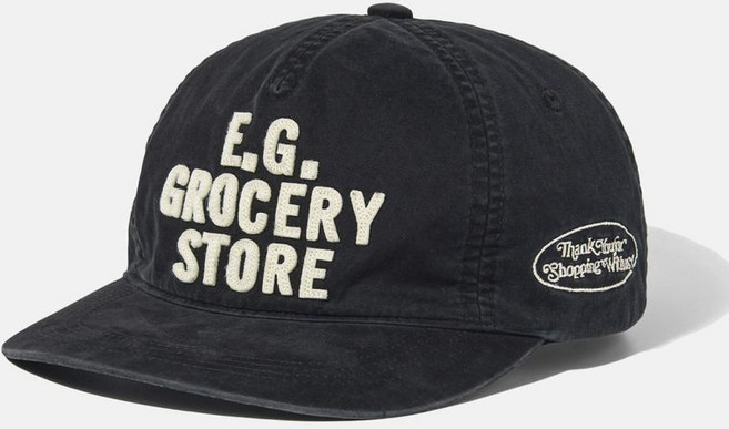 [백화점상품] ESPIONAGE Grocery 5Panel Vintage Cap Black 20250818-03
