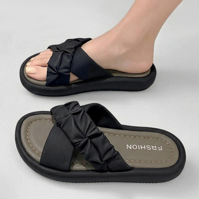 Modern Fashion 여성 발편한 스트랩 샌들 여름 슬리퍼