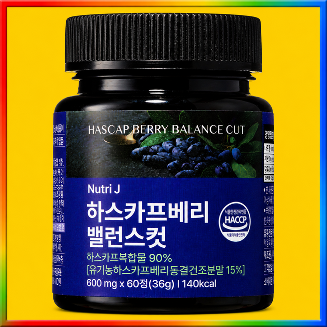 뉴트리제이 하스카프베리 밸런스컷, 1개, 60정