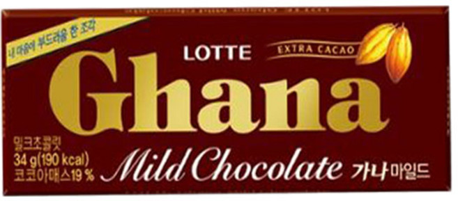 가나 마일드 밀크 초콜릿, 34g, 60개