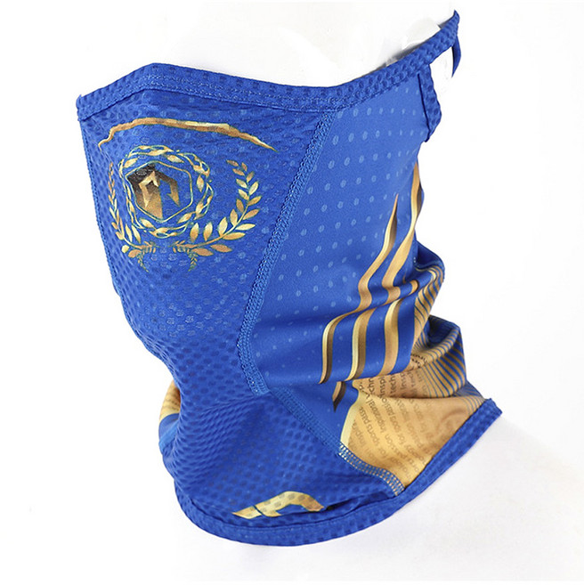 엠씨엔 기능성 사계절 스포츠 자외선차단 쿨 골프 자전거 낚시 테니스 마스크, 블루, 1개