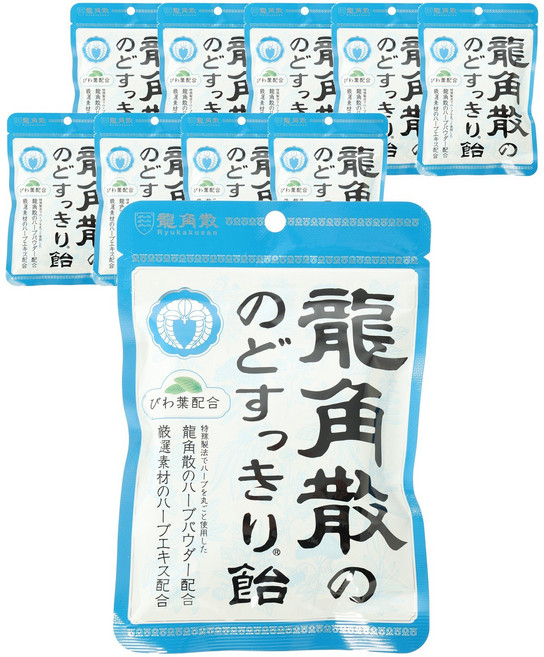 龍角散 原味糖果 100gx10入 諾多斯奇, 10個, 100g