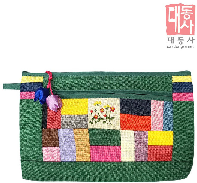 대동사 무지개 파우치 - 대 / 여행용 화장품 가방 외국인 선물
