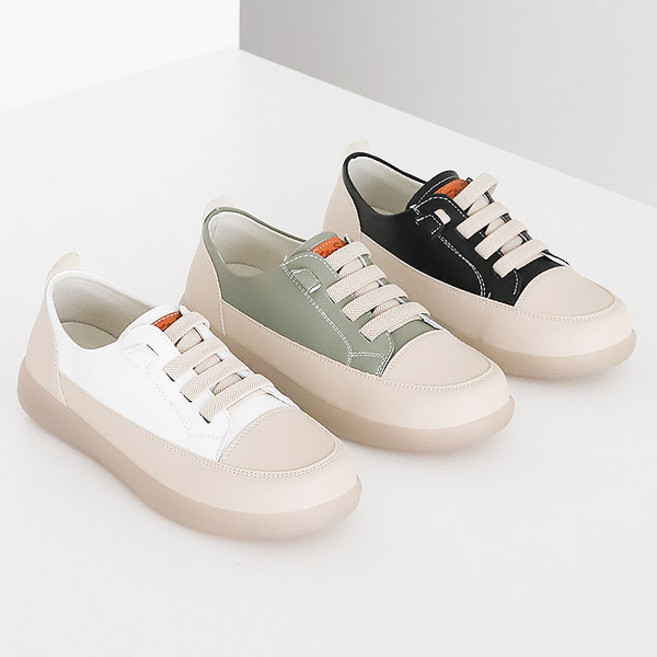 트리샤 여성 천연소가죽 스니커즈 CNK660