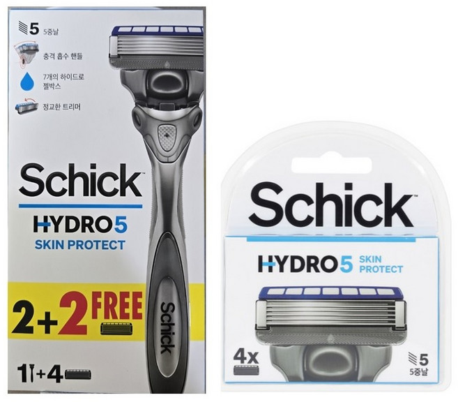 쉬크 하이드로5 프리미엄 면도날 리필, 8개입, 1개