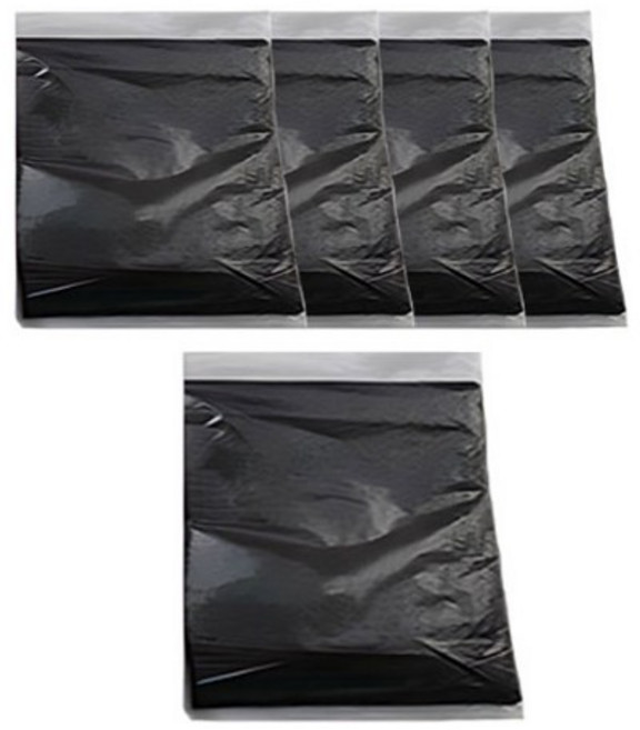 월드크린 분리수거 배접 비닐봉투 검정, 40L, 100개