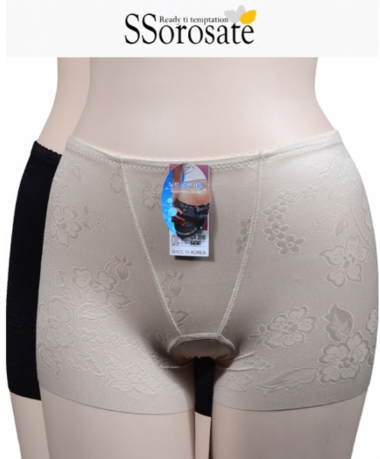 ¶▶쏘로사떼 (GR3310) 복부 이중덧댐 누디라인 심플한 사각 골반 숏거들◀†underwear @0516AP 속옷 *:D+:KangV