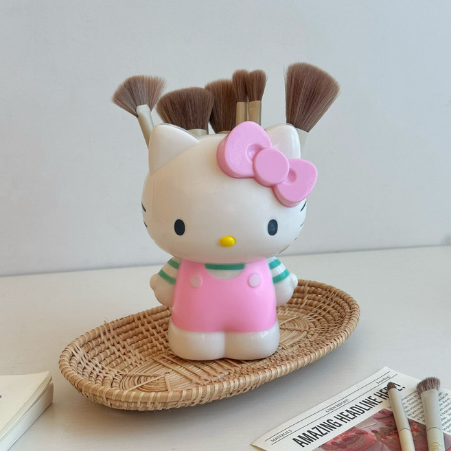 옐상 산리오 브러쉬 펜꽂이 4종, 1개, 키티줄무늬