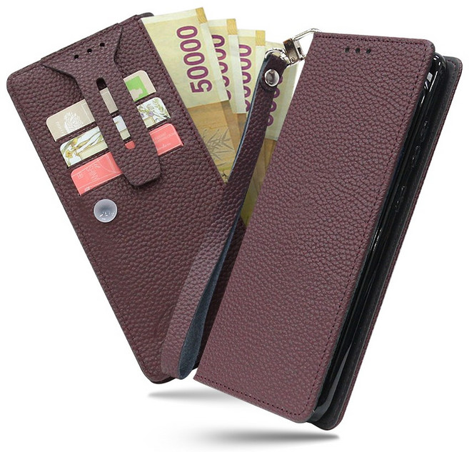 카투소 오플플립 손목줄제공 소가죽케이스 완벽한지갑형케이스 핸드폰케이스 갤럭시폰케이스 아이폰케이스 LG케이스 01