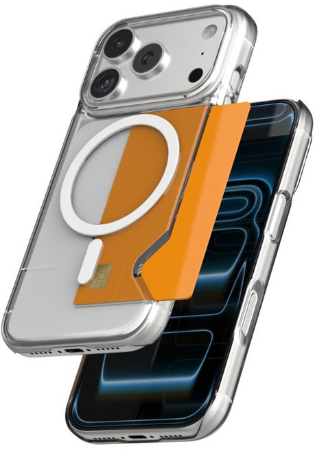 오엔이 초강력 자력 맥세이프 호환 클리어 투명 카드 하드 아이폰 케이스