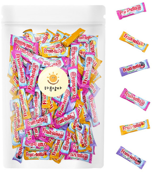 후르츠텔라 요구르트 대용량 카라멜 캔디 개별포장 100개