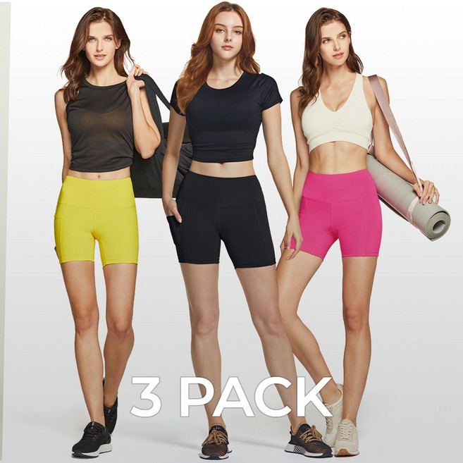 애슬리오 요가복 하이웨이스트 반바지 세트 YSP31