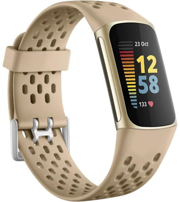 Getino와 호환되는 핏비트 충전 5밴드/충전 6밴드 여성 남성용 부드러운 통기성 교체 스포츠 스트랩 조절식 손목 밴드 5/충전 6 고급 피트니스 트래커 블랙, Milk Tea