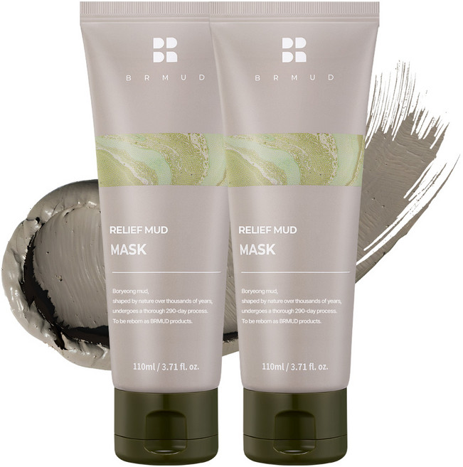 비알머드 리커버리 머드 모공 각질 보령머드 마스크팩, 1개입, 2개