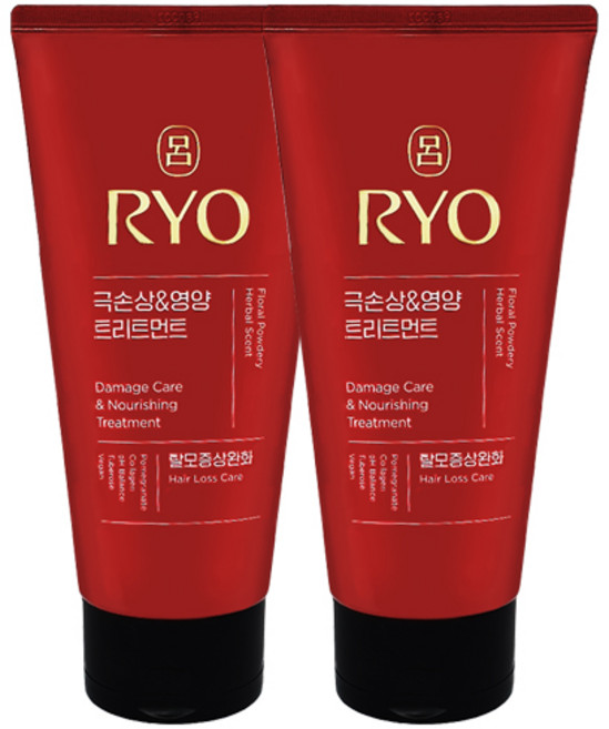 려 함빛 극손상 & 영양 트리트먼트 탈모증상완화 플로럴 파우더리향, 300ml, 2개