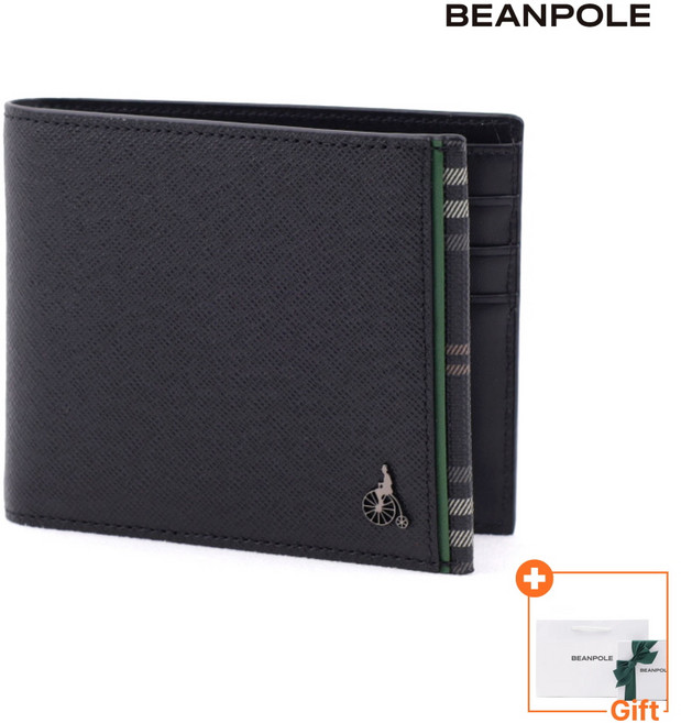 [국내백화점] 빈폴 반지갑 남자 가죽지갑 사피아노 슬림 경량 소가죽 지갑