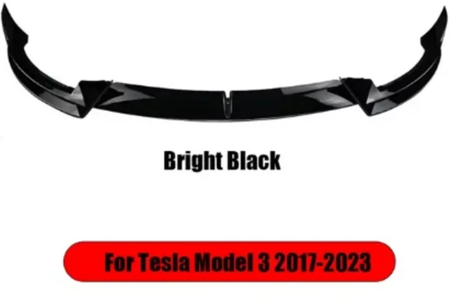 자동차전조등 앞범퍼 립 삽 키트 호환호환호환 MODEL 3 20색상 Y 바디 스포일러 스플리터 호환 가능, 04 3BLA