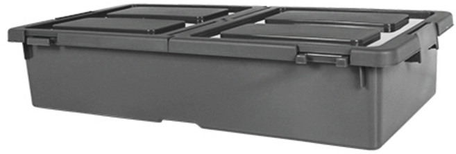 스페이스에디터 언더베드 리빙박스 40L, 그레이, 1개