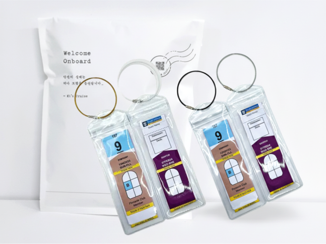 [Ki's Cruise] 로얄캐리비안 크루즈 수화물 태그 홀더 투명 2026-2027년