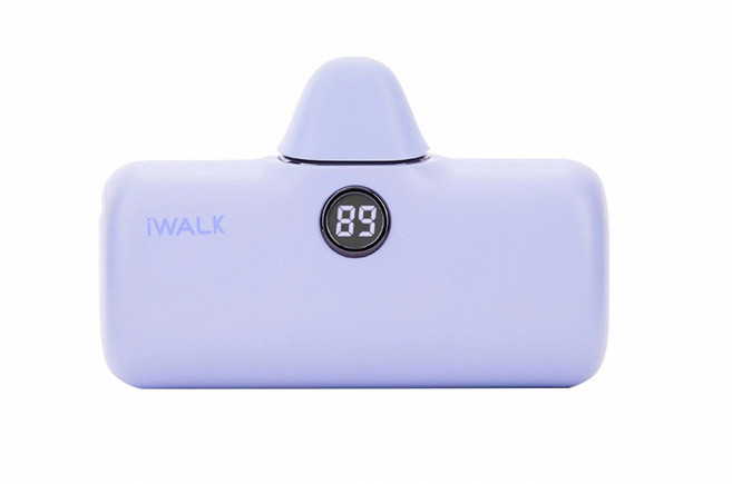 iWALK 五代 閃充Pro口袋電源 快充版 內建接頭 自帶線 行動電源 支架, 靛紫,一般版｜蘋果專用適用14/14以前, DBL5000PL