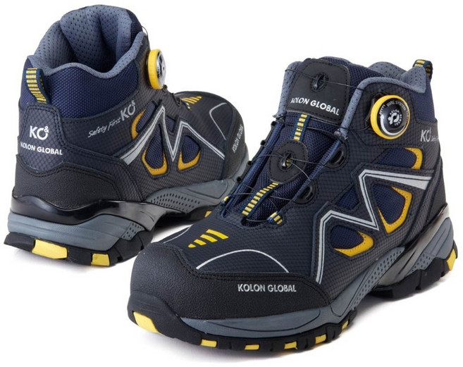 코오롱글로벌 KG-60 안전화 6인치 고급 발편한 볼넓은 경량 건설 kcs인증안전화 [235~295mm]
