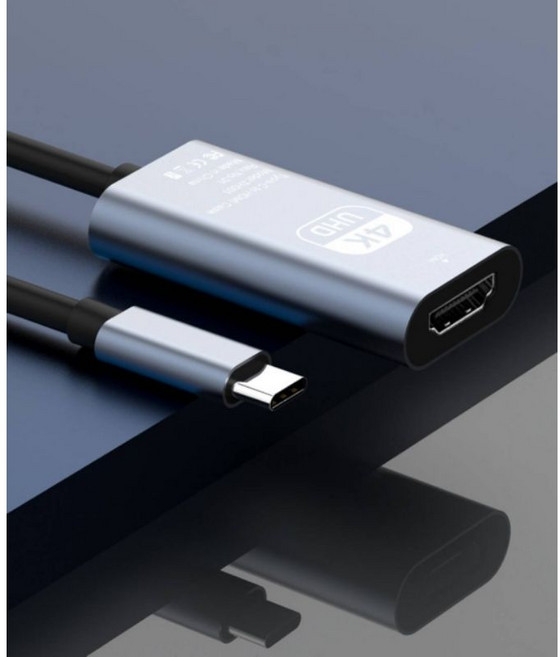 波波 機械師 Type-C轉HDMI母頭 15cm長 支援4K30/8K60高解析度影音傳輸, 1個, 4K 60Hz, 4K 60Hz