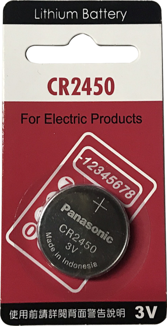 Panasonic 國際牌 CR2450 鋰電池 鈕扣電池, 1個, 1個裝, Panasonic CR2450 一顆,未達賣場低消不出貨