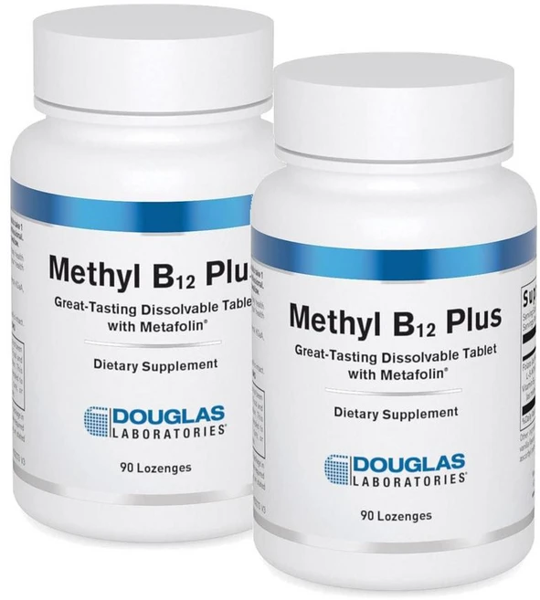 더글라스랩 비타민B12 메틸코발라민 활성엽산 로젠지 Douglas Laboratories Methyl B12 Plus, 90정, 2개 - 쿠팡