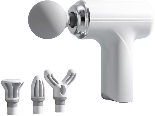 Tiger Pavilion 스마트 마사지건 액세서리 4종 포함 MG-203, 화이트