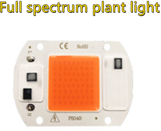 COB LED 램프 구슬 칩 AC 220V 전구 20W 30W 50W IP65 전원 스마트 IC DIY 홍수 스포트 라이트 야외, 03 Full spectrum, 1개