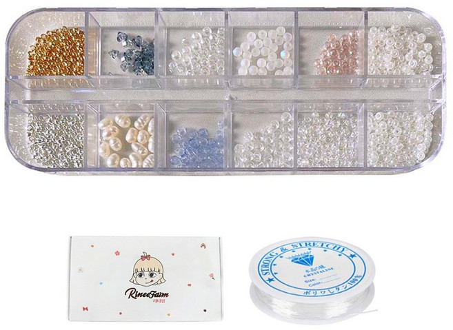 리니팜 비즈 반지 만들기 세트, 1세트, 무드톤A