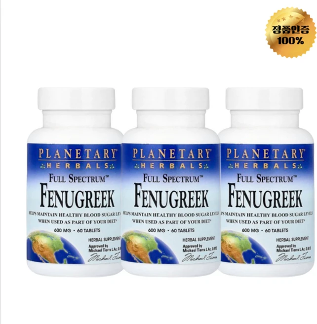 2+1 플래니터리 허벌 풀스펙트럼 호로파 600mg 60정, 3개, 60회분 - 쿠팡